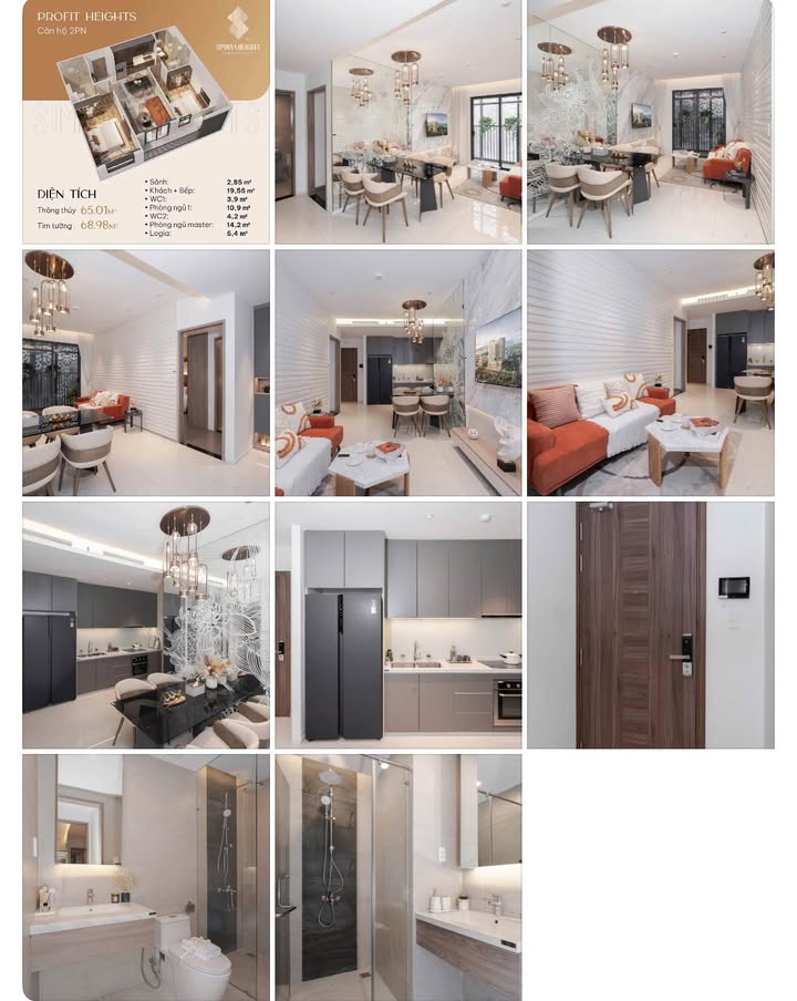 Căn hộ Simona Heights 65m² - 2PN, Sổ hồng, Gần biển Quy Nhơn