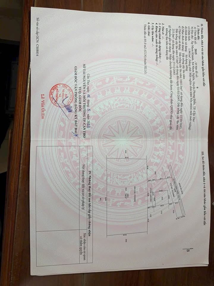 Đất vườn Nhơn Ái Phong Điền 2000m² - Nghỉ dưỡng lý tưởng!