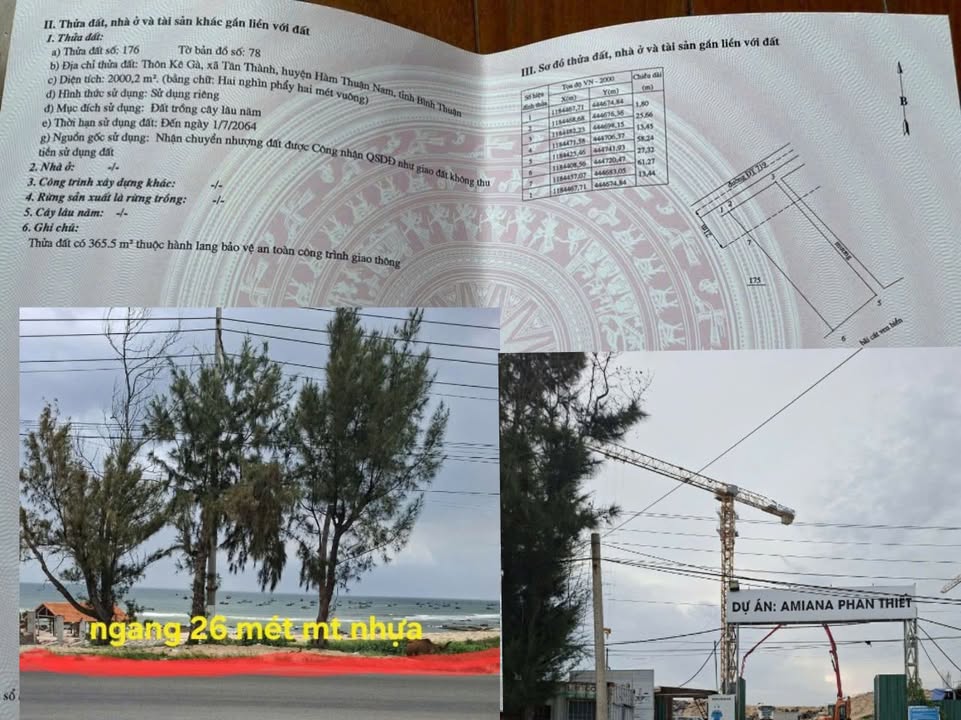 Đất mặt tiền biển Mũi Kê Gà 2000m² - Tiềm năng tăng giá cực cao