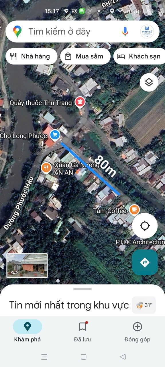 Bán Nền Kinh Doanh Mặt Tiền Long Hồ, Vĩnh Long - 185.7m² Giá 1.139 Tỷ