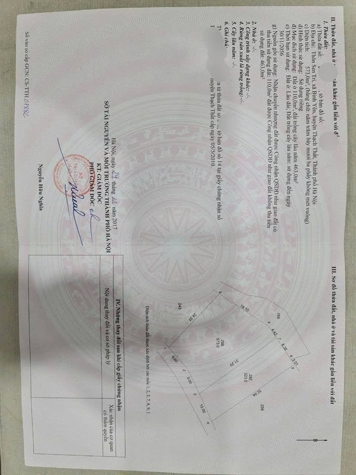 Bán đất Sen Trì Hạ Bằng 800m² - Sổ đỏ chính chủ - Tiềm năng tăng giá