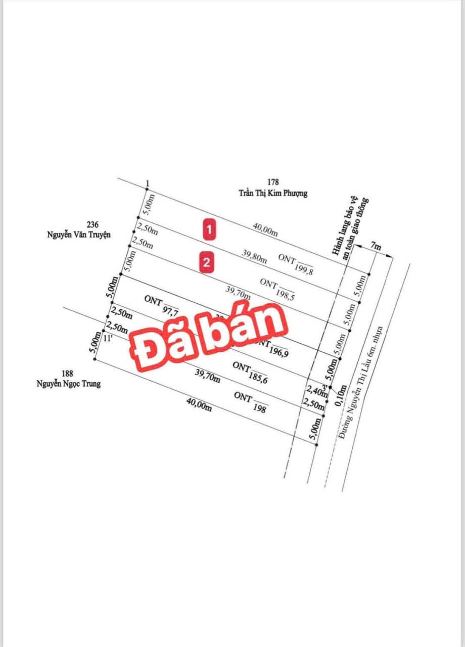 Đất nền Tân Trụ Long An 199m² - Sổ đỏ chính chủ