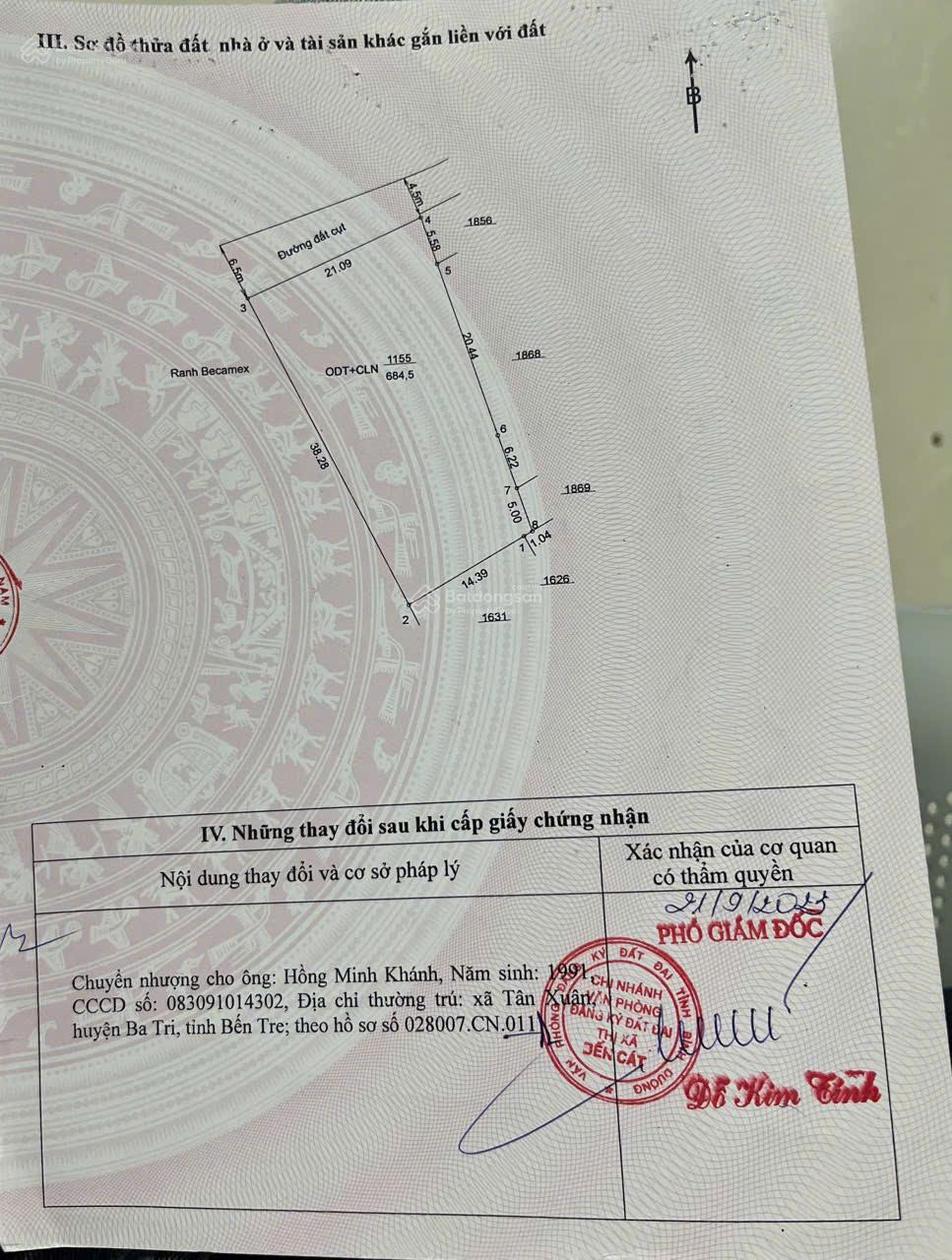 Đất Bến Cát 684m² giá 3.42 tỷ - Tiềm năng xây KTX sinh viên cực lớn!