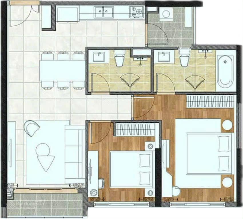 Căn hộ Sala Quận 2 88.2m² - Full nội thất cao cấp, sẵn sàng vào ở!
