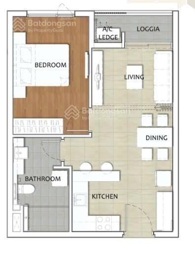 Cho thuê căn hộ Kris Vue 53m² 1PN - Giá 10 triệu - Nội thất đủ