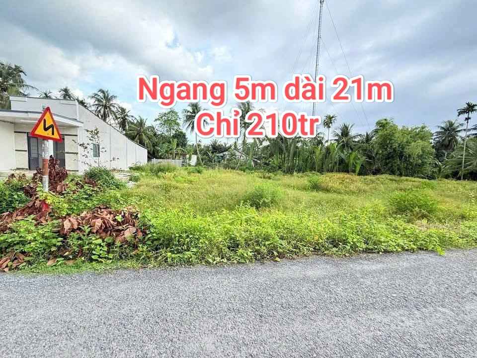 Đất nền Vĩnh Long 105m² - Sổ hồng thổ cư, giá 210 triệu
