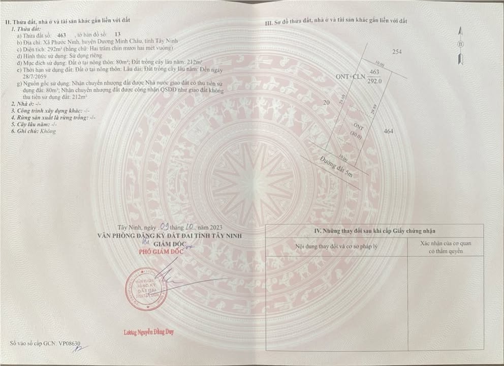 Đất nền Phước Ninh Tây Ninh 145m² - Sổ đỏ chính chủ, tiềm năng tăng giá!