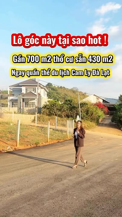Đất nền Nam Ban 697m² - Lô góc 2 mặt tiền, sẵn thổ cư, sát Đà Lạt!
