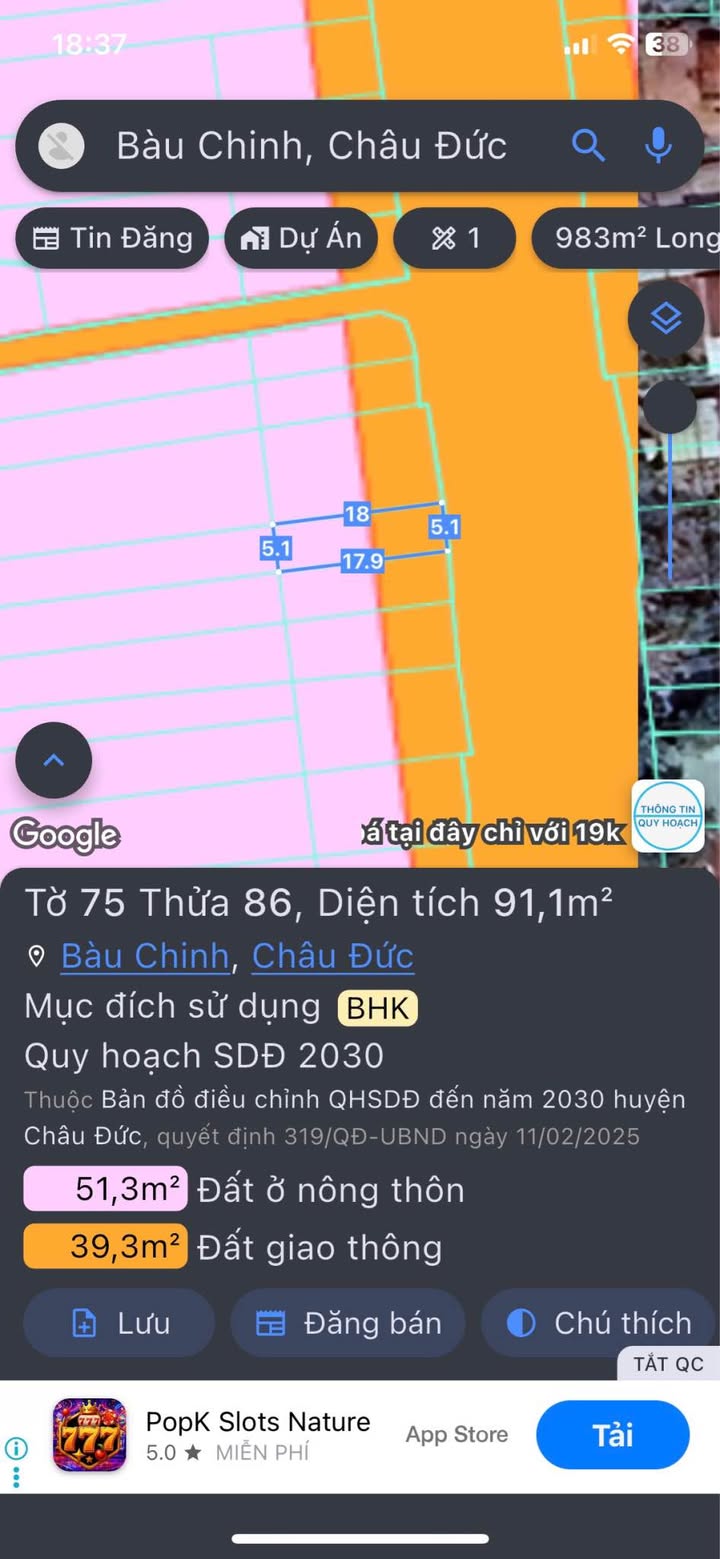 Đất nền QL56 Châu Đức 210m² - Giá tốt hiếm có!