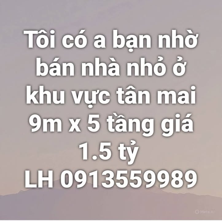 Nhà nhỏ Tân Mai 45m² 5 tầng - Ô tô sát nhà, 1.5 tỷ
