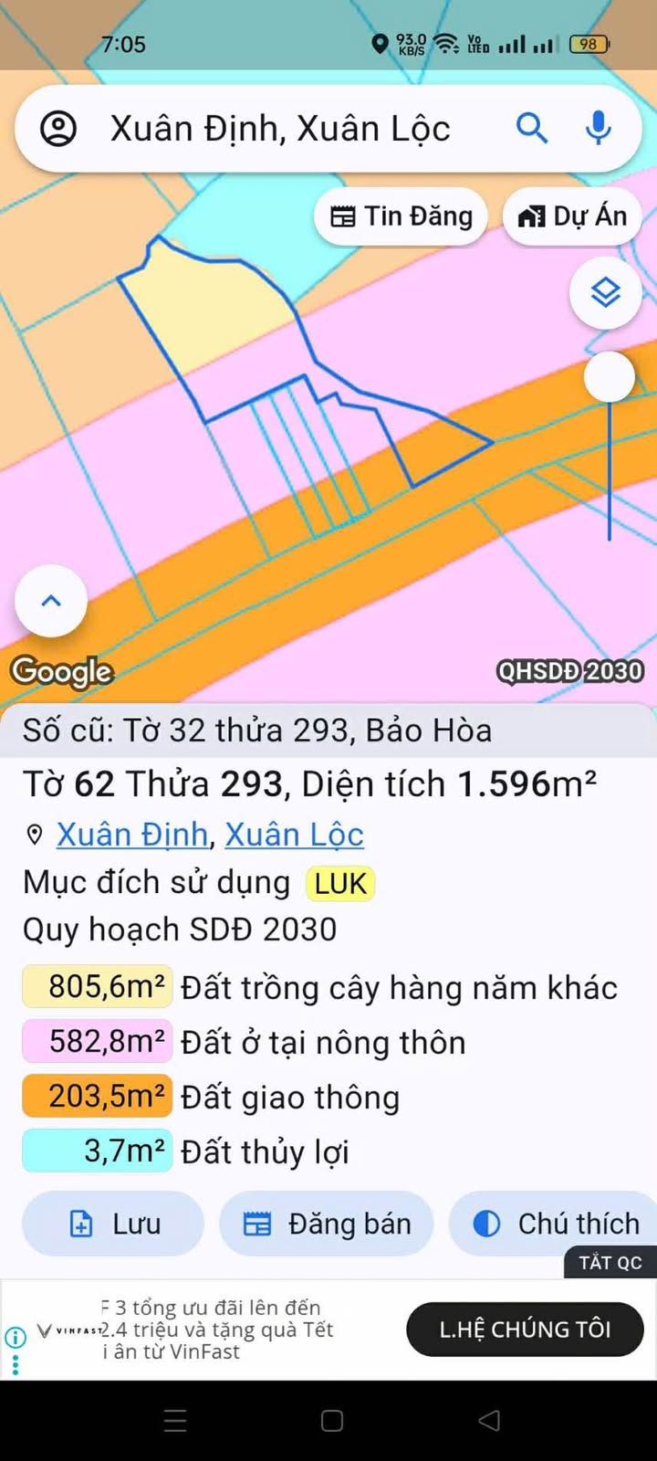 Đất nền Xuân Lộc 1600m² - Tiềm năng tăng giá vượt trội!