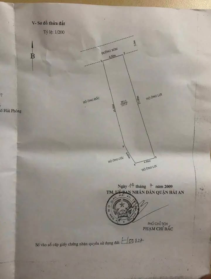 Bán Đất 107m² Mặt Ngõ 4m, Hải An - Sổ Đỏ Chính Chủ, Giá 3.5 Tỷ