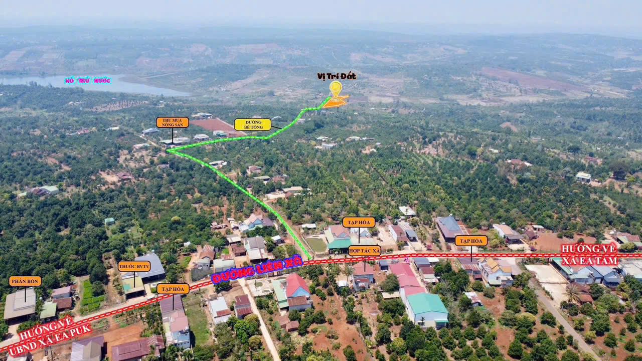 Đất nền Ea Puk Krông Năng 600m² giá 200 triệu - Sổ đỏ chính chủ!