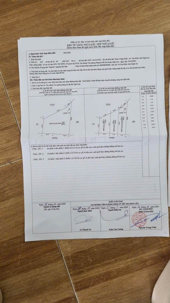 Đất nền Nghi Lộc 189m² giá rẻ - Sổ đỏ chính chủ, gần KCN Đô Lăng!