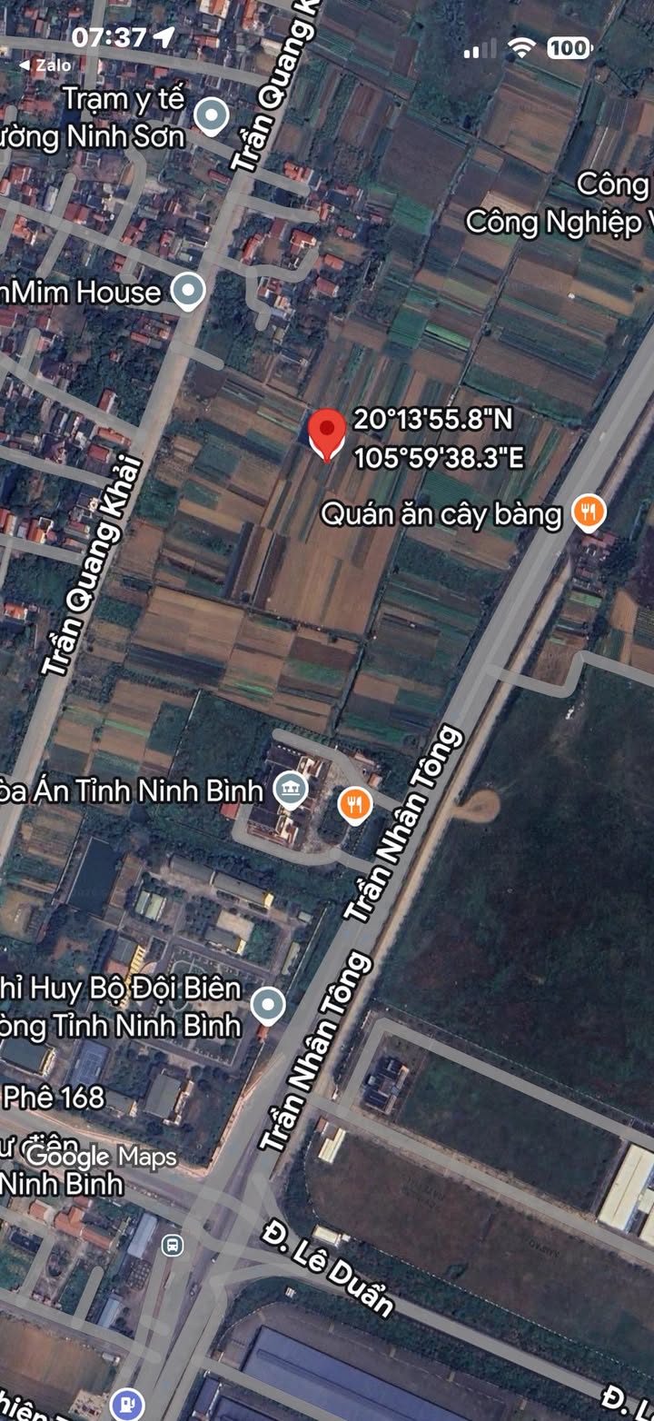 Đất nền mặt tiền Trần Quang Khải, Ninh Sơn - 100m², 4 tỷ, kinh doanh đắc lợi