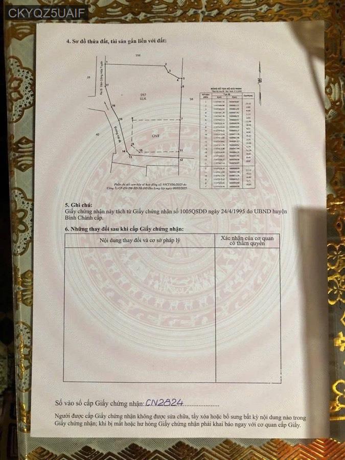 Bán đất Vĩnh Lộc A Bình Chánh 900m² - Sổ hồng riêng, pháp lý rõ ràng