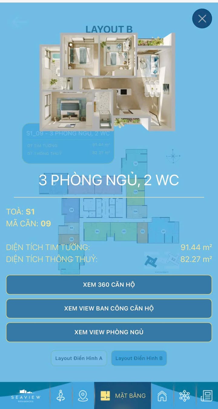 Chung cư Toà S Vinh 82m² 3PN - Giá 3.85 tỷ, Hỗ trợ vay Techbank