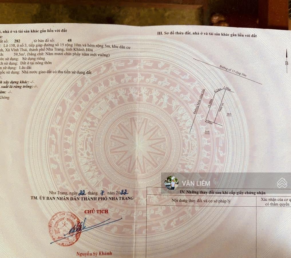 Đất Góc 2 Mặt Tiền Nha Trang 59.5m² - Sổ Đỏ Rõ Ràng, Giá 3.15 Tỷ
