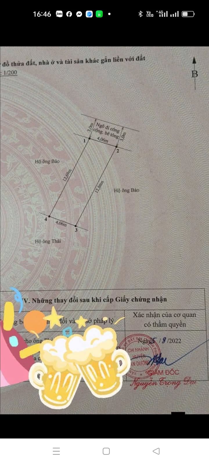 Đất nền Đào Yêu, Hồng Thái 51.3m² - Sổ đỏ chính chủ, giá 9xx triệu