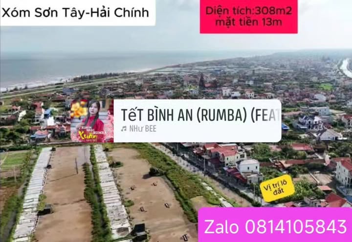 Đất nền Hải Chính Hải Hậu 308m² giá 2 tỷ - Sổ đỏ chính chủ
