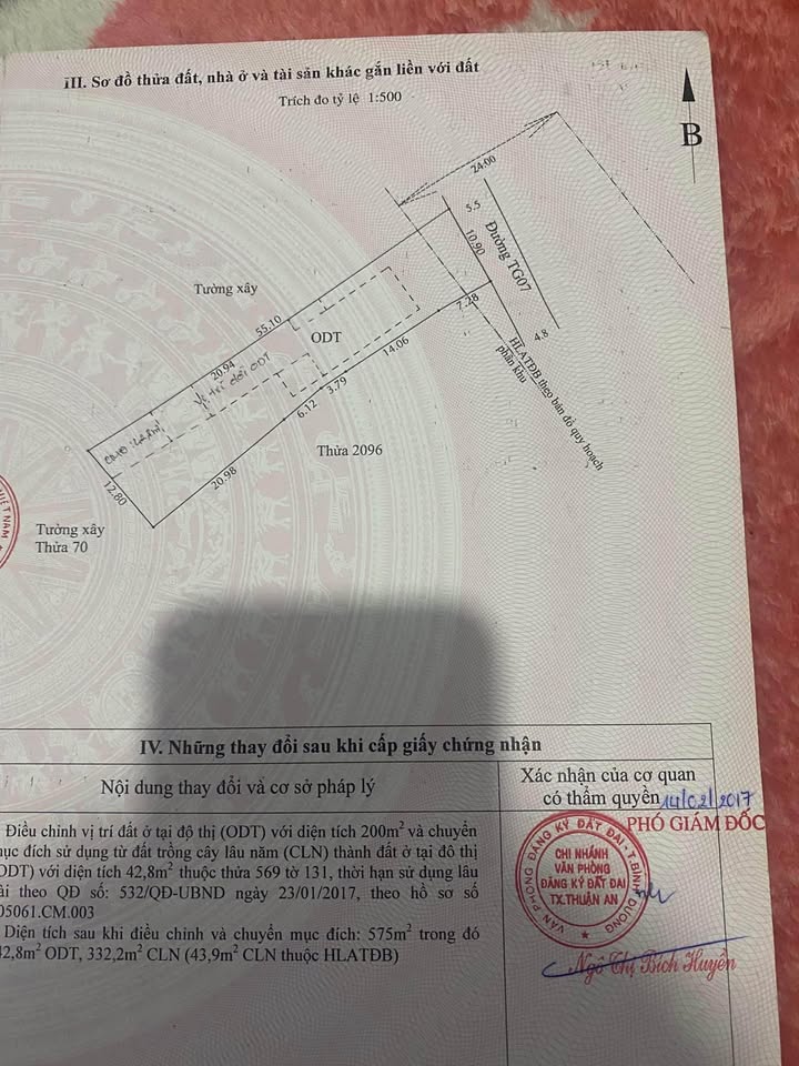 Đất Thuận Giao Thuận An 575m² giá 8.6 tỷ - Sổ đỏ chính chủ