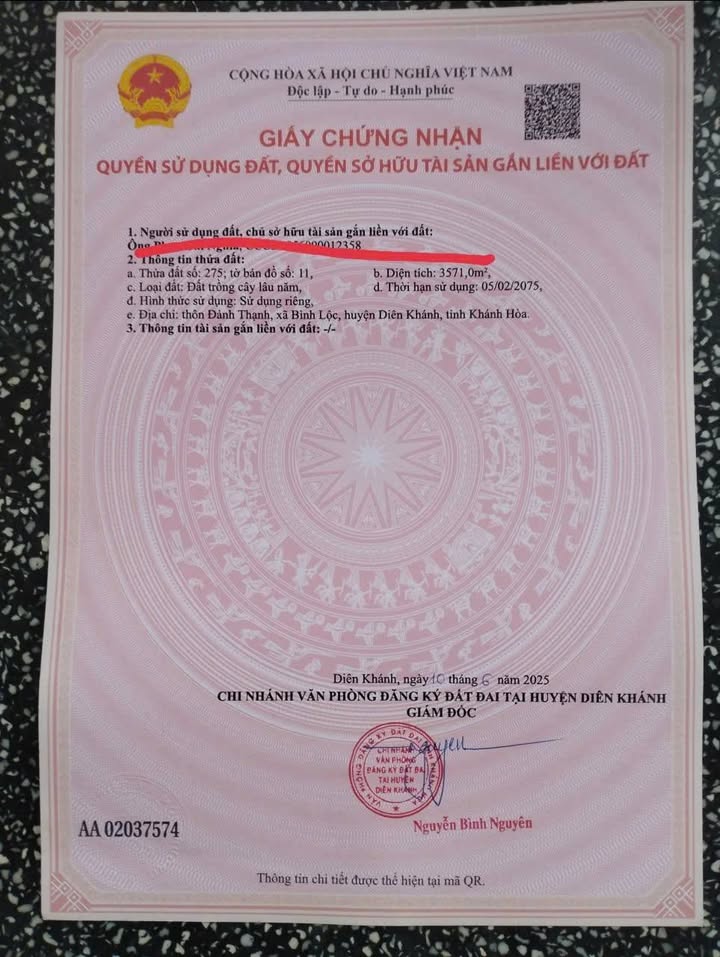 Đất nền Bình Lộc Nha Trang 3500m² - Tiềm năng tăng giá cực lớn!