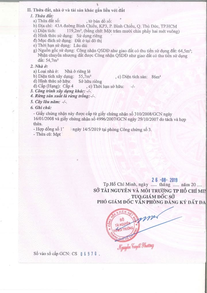 Bán nhà mặt tiền Bình Chiểu Thủ Đức 119m² - 12 tỷ - Vị trí kinh doanh đắc địa