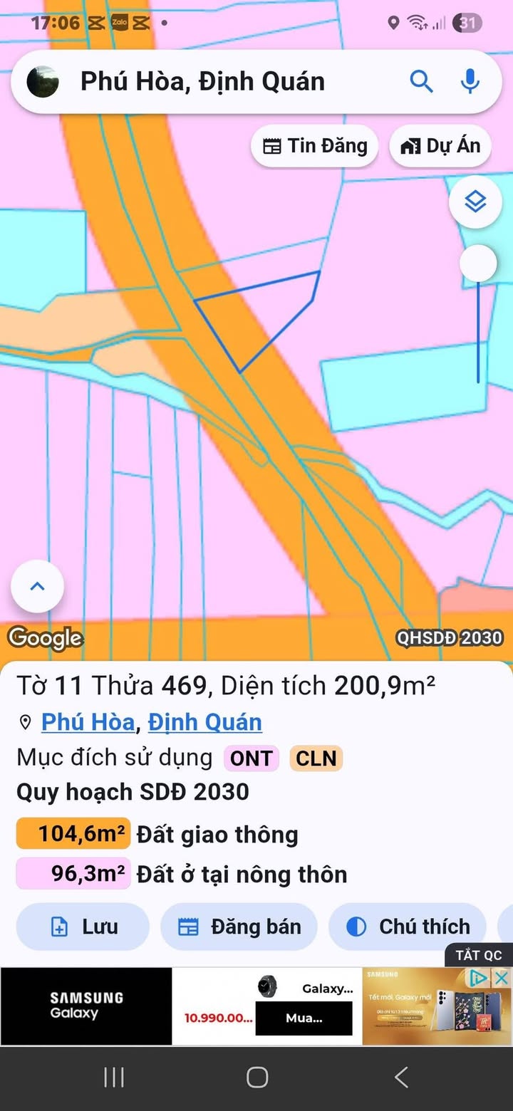 Đất nền Phú Hòa Định Quán 345m² chỉ 450 triệu - Sổ đỏ chính chủ