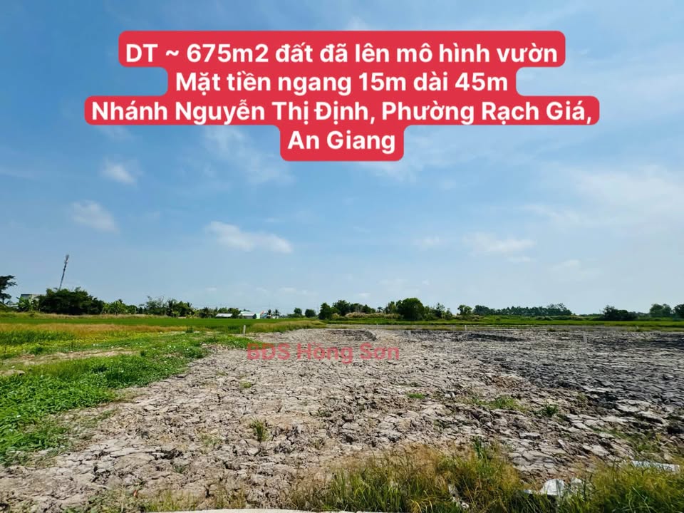 Đất Vườn An Giang 675m² Giá 890 Triệu - Góc Vườn Xanh Mát Gần Phố