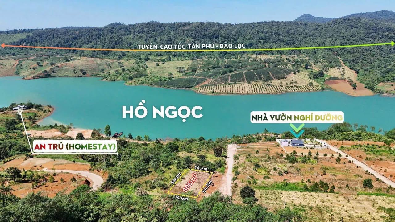 Đất Nền 800m² View Hồ Ngọc, Bảo Lộc - Sẵn Sàng Đầu Tư 2.5 Tỷ