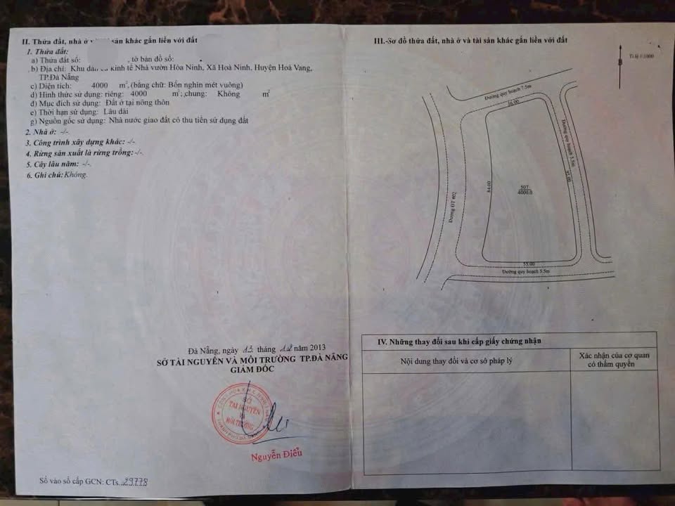 Đất Vườn Đà Nẵng: 4000m² Mặt Tiền 602, Sát Bà Nà Hills - Đầu Tư Sinh Lời Vượt Trội