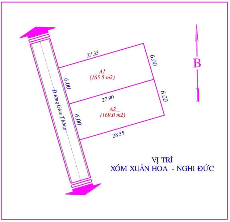 Đất nền Nghi Đức TP Vinh 165.5m² giá 4.25 tỷ - Sổ đỏ chính chủ