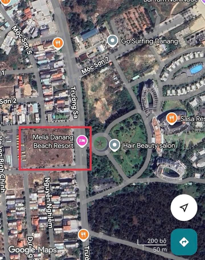 Đất Thương Mại Trường Sa Đà Nẵng 8000m² - Vị trí đắc địa, 3 mặt tiền!