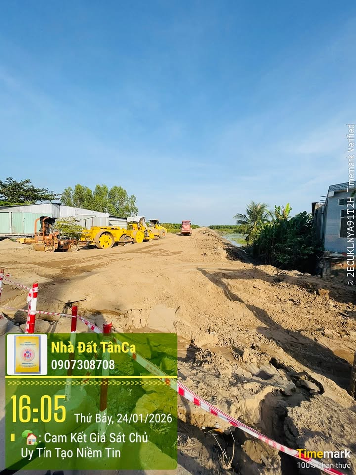 Bán Đất Lúa 6100m² Mặt Tiền Rộng 100m - Xã Tân Mỹ, Đồng Tháp