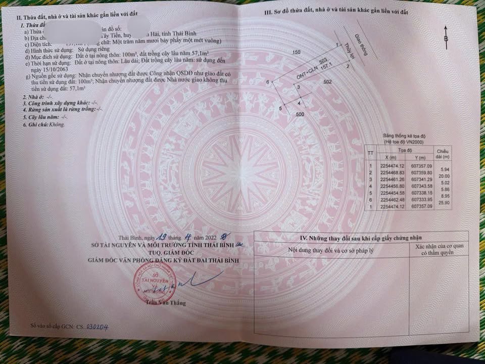 Đất nền Tây Tiến, Tiền Hải 157m² - Rẻ hơn lô cạnh 200tr, giá đầu năm 6xx tỷ