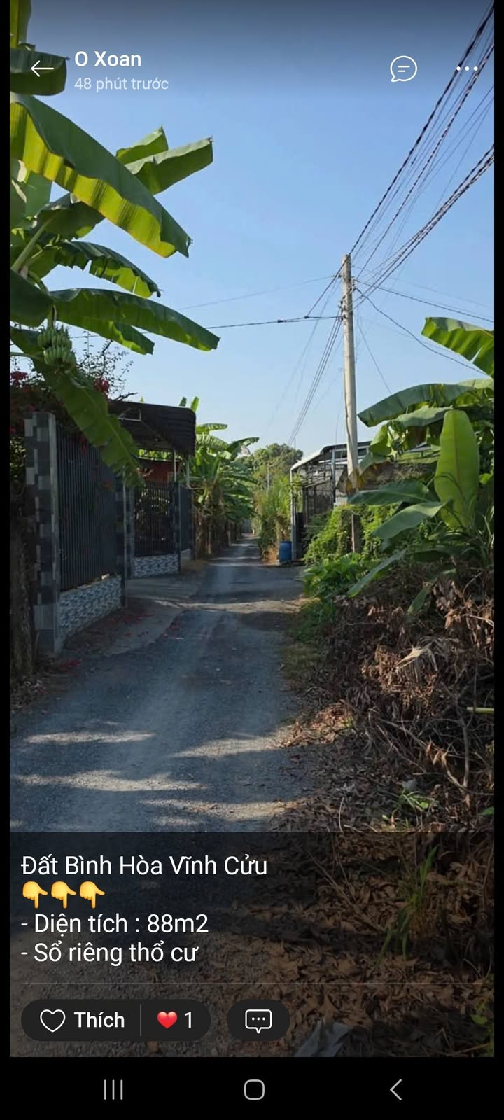 Đất nền Bình Hòa Vĩnh Cửu 88m² giá 1.3 tỷ - Sổ đỏ chính chủ