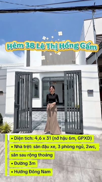Nhà Hẻm Lê Thị Hồng Gấm, Rạch Giá - 90m² Sổ Hồng, Giá 2.19 Tỷ