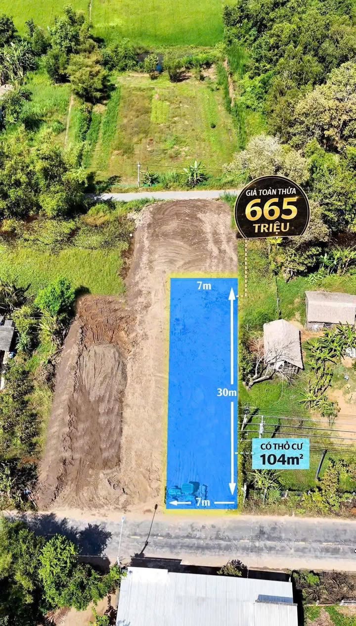 Đất Mặt Tiền TL914, Ngũ Lạc, Duyên Hải - 210m² Thổ Cư, Giá 19.95 Tỷ