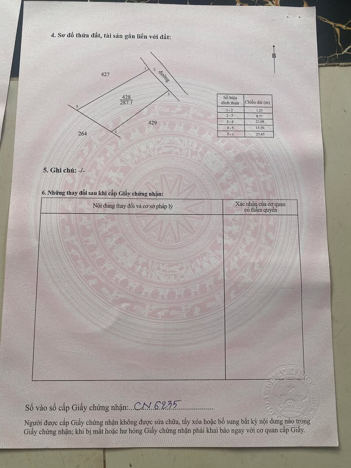 Đất nền Xã Hòa Bình Xuyên Mộc 356m² chỉ 750 triệu - Sổ đỏ chính chủ