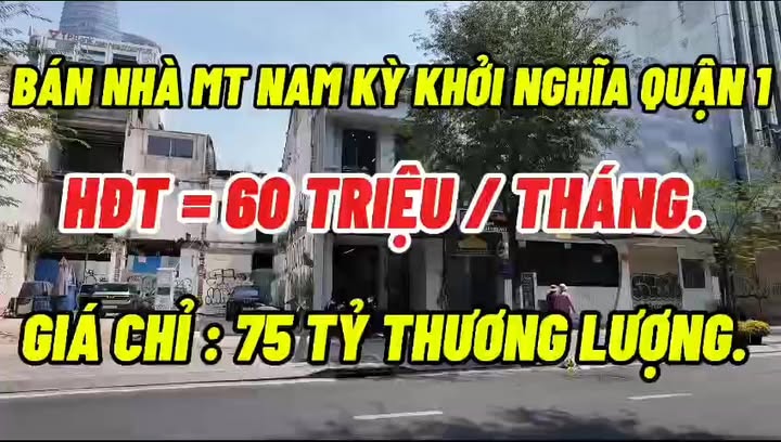 Bán nhà mặt tiền Nam Kỳ Khởi Nghĩa Quận 1 69m² - Vị trí đắc địa!
