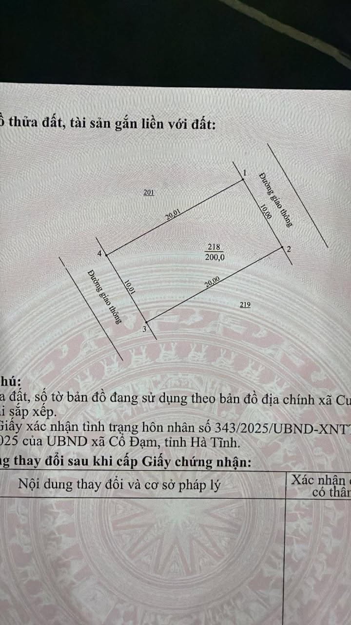 Đất nền Cương Gián Nghi Xuân 200m² 3 tỷ - Sổ đỏ chính chủ