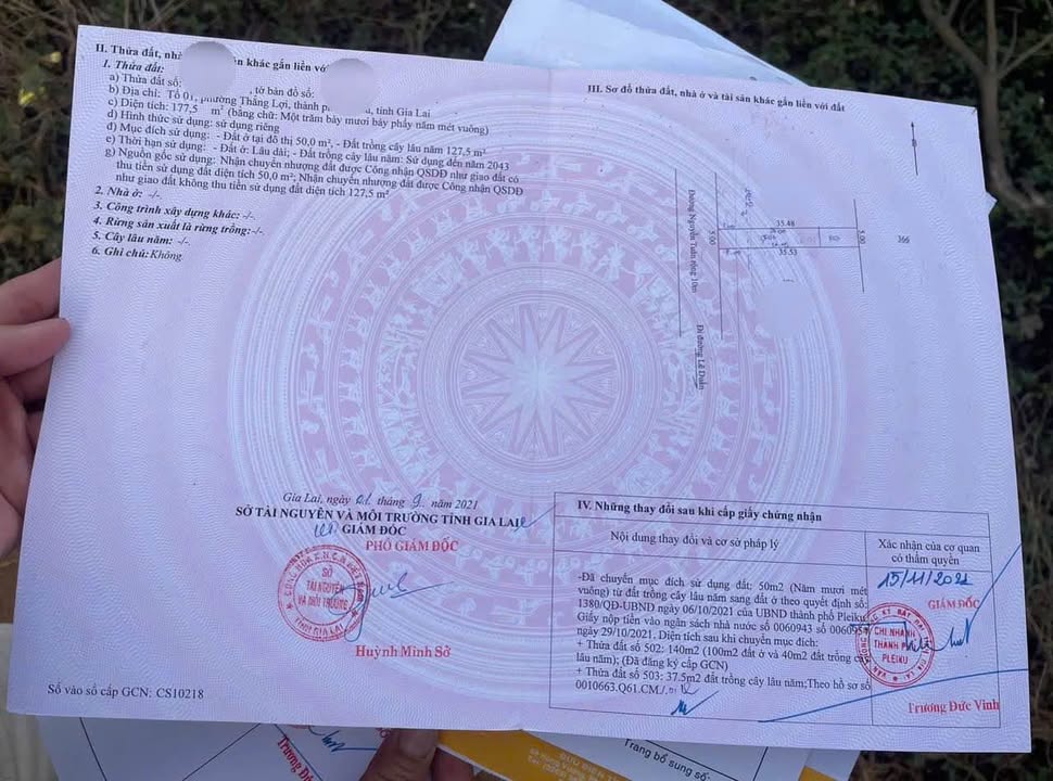 Đất nền mặt tiền Nguyễn Tuân Pleiku 175m² - Sổ đỏ chính chủ