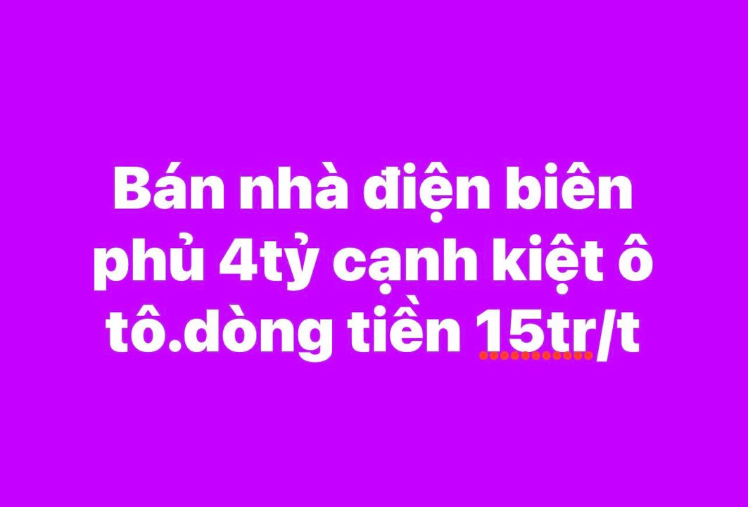 Nhà lô góc Điện Biên Phủ 52m² giá 4 tỷ - Vị trí đẹp, dòng tiền ổn định!
