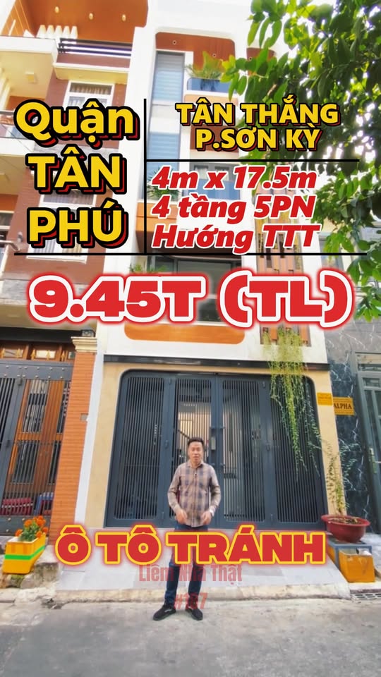 Nhà Riêng Bờ Bao Tân Thắng 72m² - Ô tô vào tận nhà, giá 9.4 tỷ