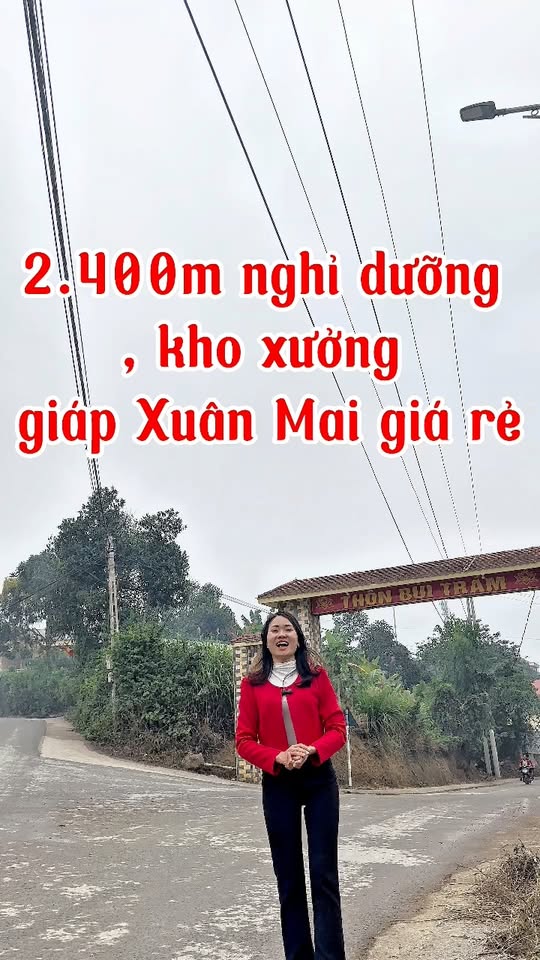 Đất nền Lương Sơn 2400m² - Trung tâm, bám trục liên xã, sát KCN