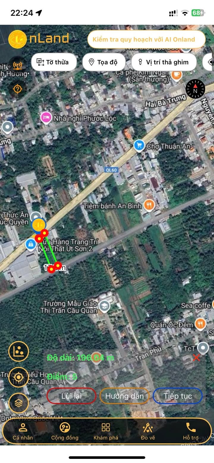 Bán đất 2 mặt tiền TP. Vĩnh Long 1444m² giá 7 tỷ - Vị trí đắc địa!