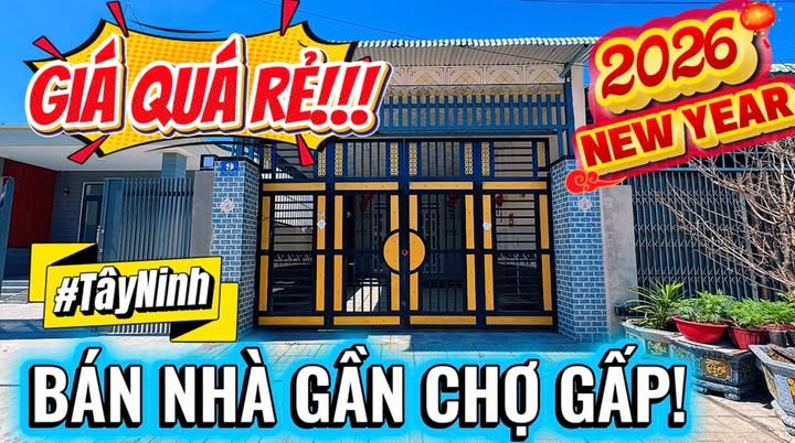 Nhà Đẹp Bán Gấp Tại Hòa Thành, Tây Ninh - 1.339 Tỷ, 160m² Sổ Đỏ