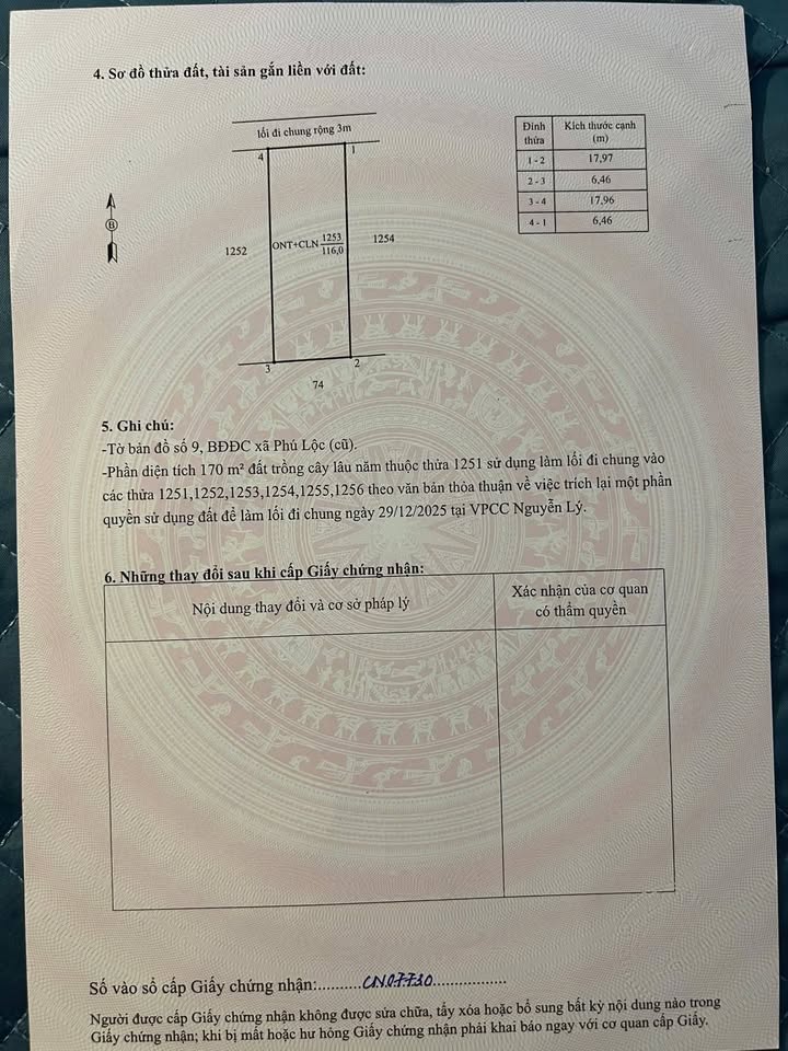 Đất nền Phú Lộc, Hậu Lộc 120m² chỉ 300 triệu - Đường to ô tô!