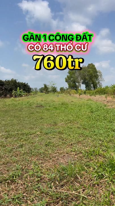 Đất nền Ô Môn 924m² giá 760 triệu - Đường ô tô, sẵn thổ cư!