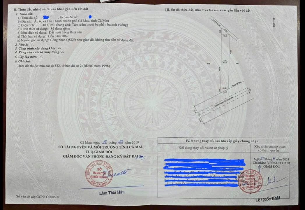 Bán Đất Mặt Tiền QL Phụng Hiệp Cà Mau 860m² - Sẵn Sàng Xây Dựng